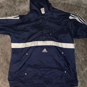 Blue Adidas Windbreaker Size Medium